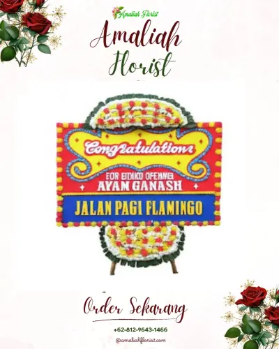 Bunga Papan Congratulation di Oba